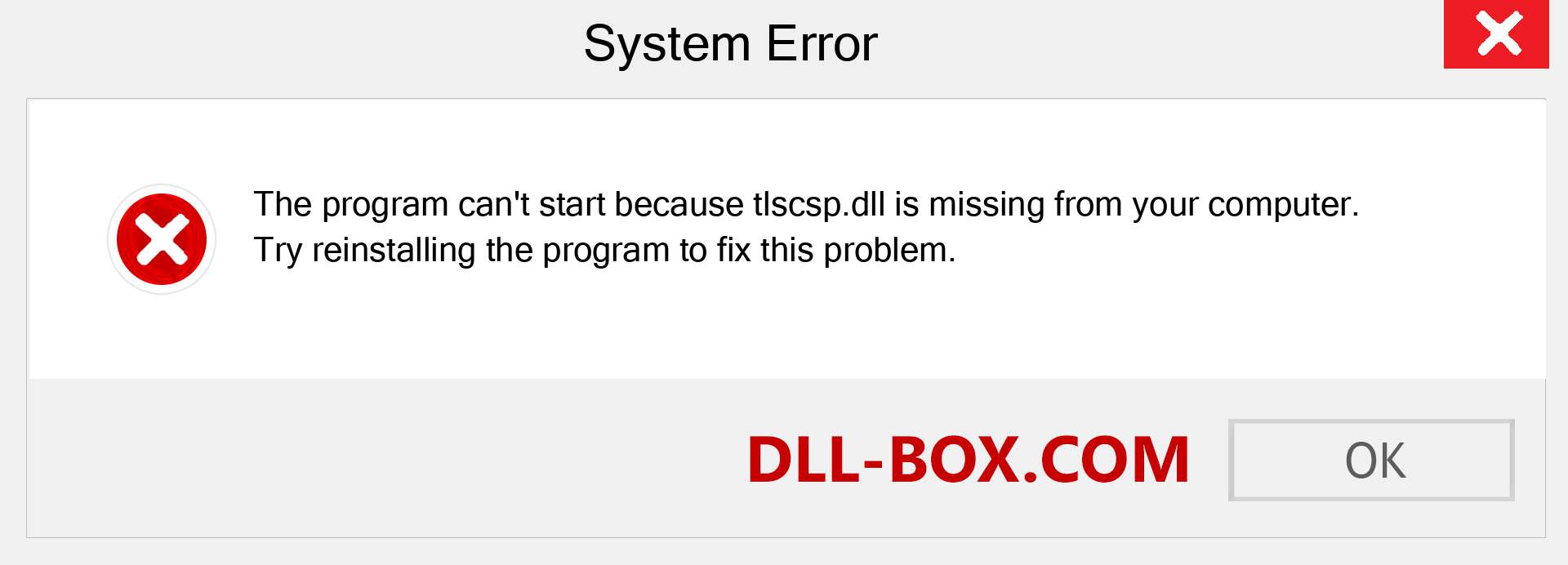  tlscsp.dll file is missing?. Download for Windows 7, 8, 10 - Fix  tlscsp dll Missing Error on Windows, photos, images
